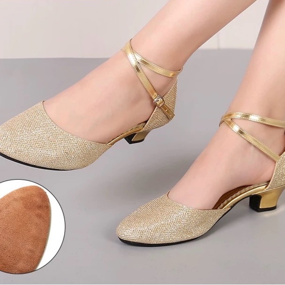 Brand New Elegant Women's Suede Bottom Dance Shoes